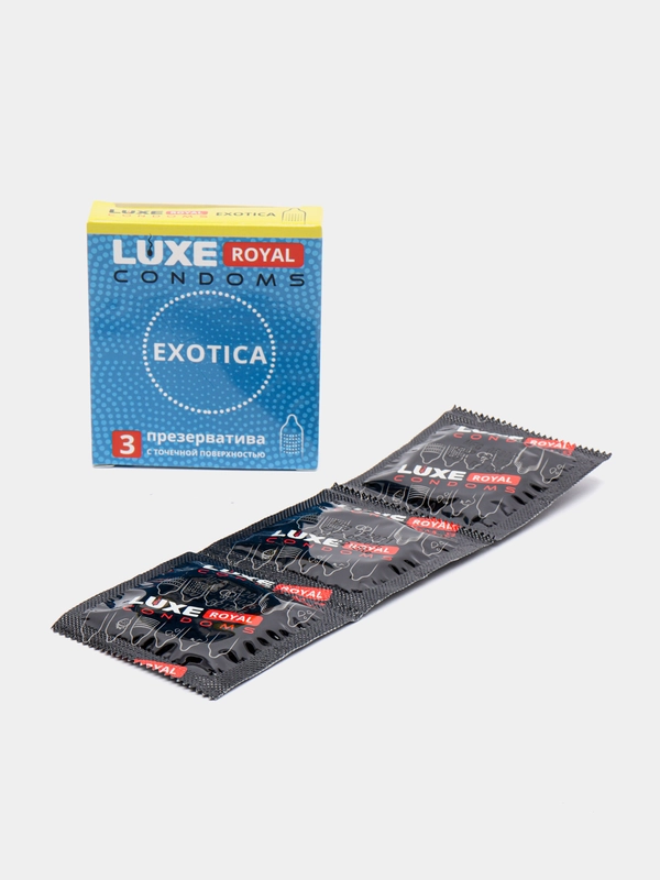 Текстурированные презервативы LUXE Royal Exotica, 3 штуки