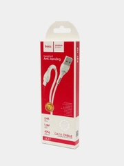 Анти-загиб кабель зарядный iPhone Lightning Hoco X37 быстрая зарядка