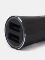 Черный автомобильное зарядное устройство Hoco Z30A с подсветкой, 2 x USB, быстрая зарядка