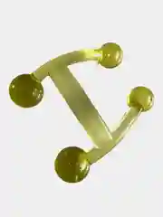Желтый массажер антицеллюлитный / Массажер для спины / Массажер ручной / Шариковый массажер