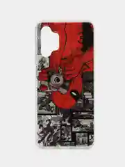 Красный чехол для телефона Samsung Galaxy A13 / A33 / A53 / A73 / A03S / A32 / A12  , с рисунком