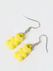 Желтый серьги "Мармеладные мишки"
