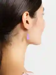 Фиолетовый серьги "Мармеладные мишки"