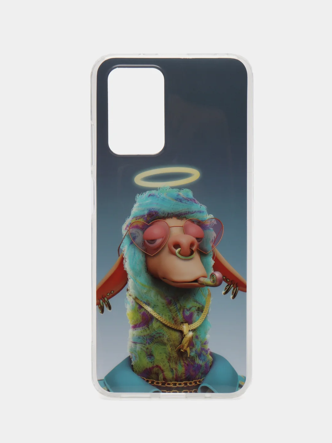 Голубой силиконовый чехол Xiaomi Redmi 9 / 9A / 12 / 12X / 9T / 9C / 9A / 10 / Poco M3, с рисунком