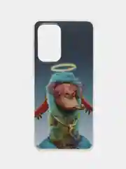 Голубой чехол для телефона Samsung Galaxy A13 / A33 / A53 / A73 / A03S / A32 / A12  , с рисунком