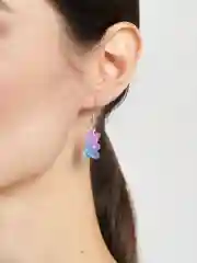 Серьги десткие Мармеладные мишки, с блестками