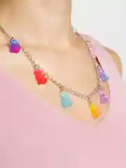 Серебряный ожерелье "Мармеладные мишки"