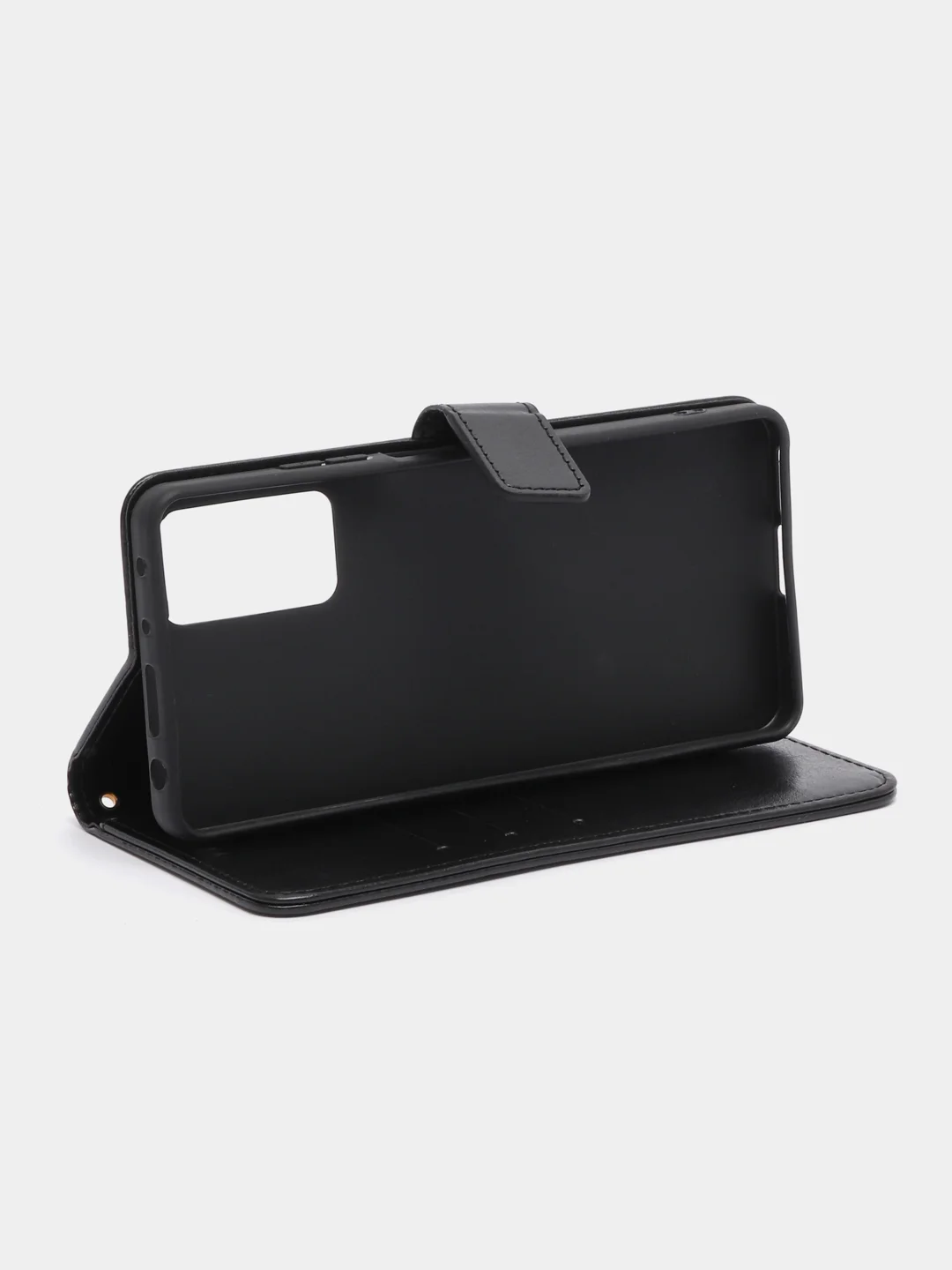 Черный кожаный PU чехол-книжка Xiaomi Redmi Note 11 Pro 4G