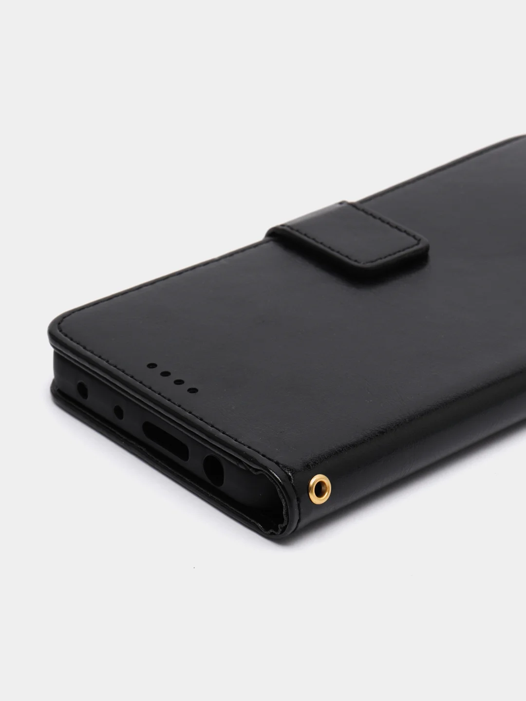 Черный кожаный PU чехол-книжка Xiaomi Redmi Note 11 Pro 4G