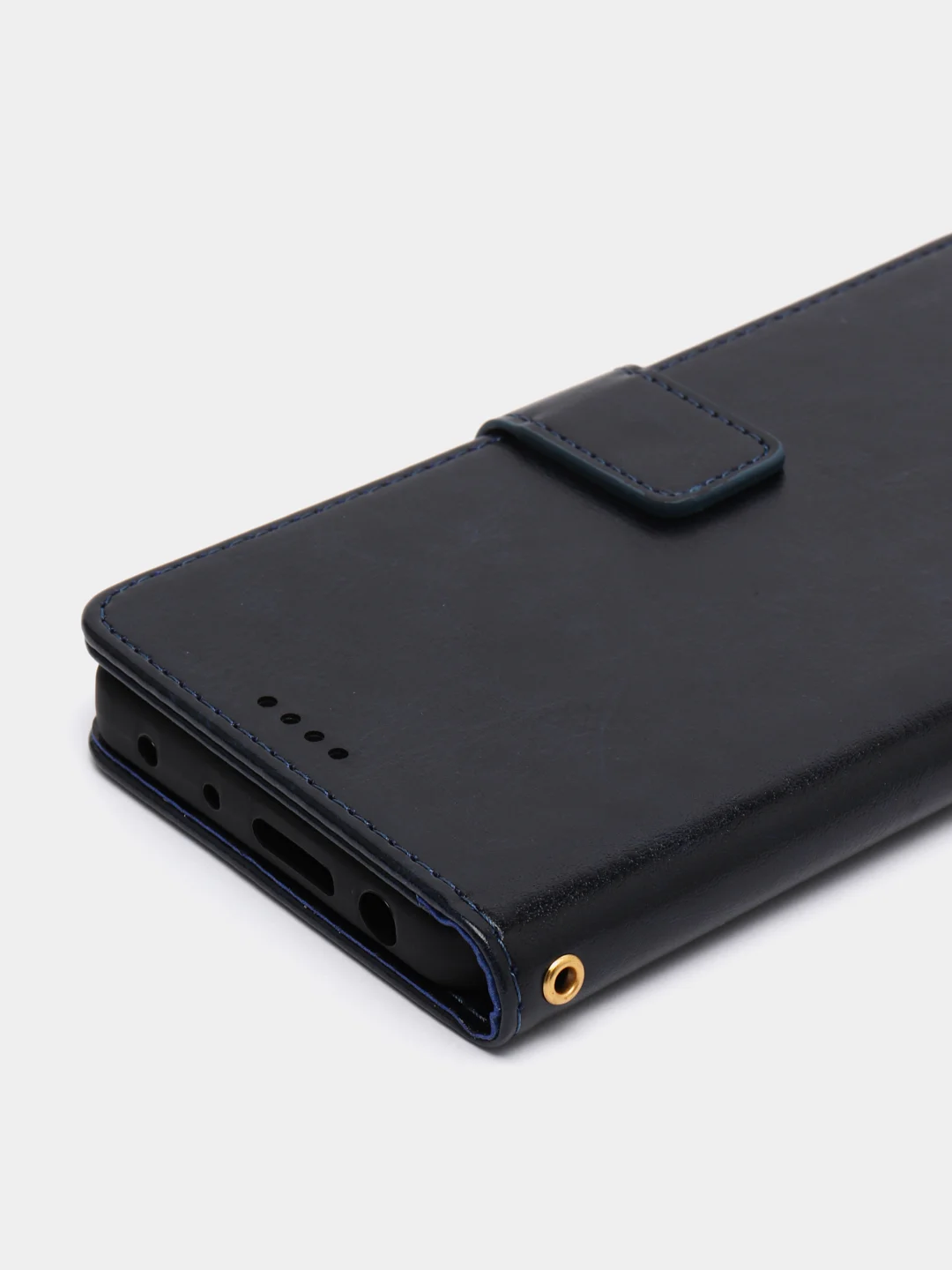 Темно-синий кожаный PU чехол-книжка Xiaomi Redmi Note 11 Pro 4G