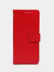 Алый кожаный PU чехол-книжка Xiaomi Redmi 10C