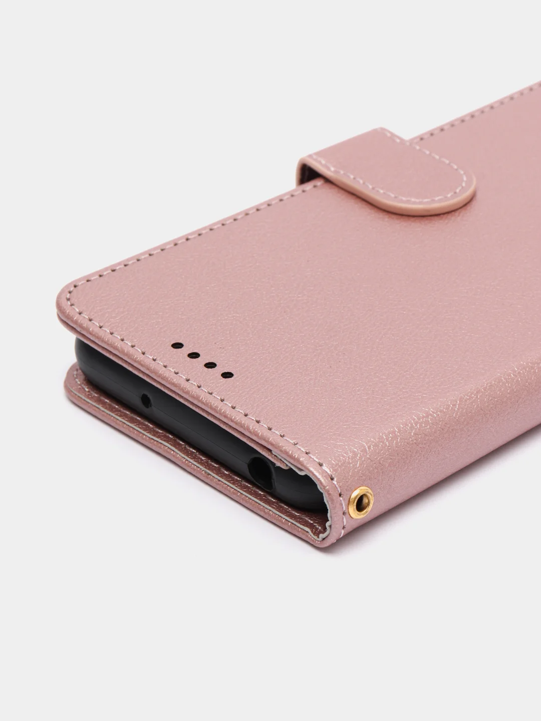 Розовый кожаный PU чехол книжка Xiaomi Redmi 9A