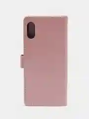 Розовый кожаный PU чехол книжка Xiaomi Redmi 9A