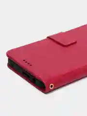 Фуксия кожаный PU чехол-книжка Xiaomi Redmi Note 11 Pro 4G
