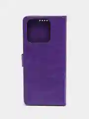 Пурпурный кожаный PU чехол-книжка Xiaomi Redmi 10C