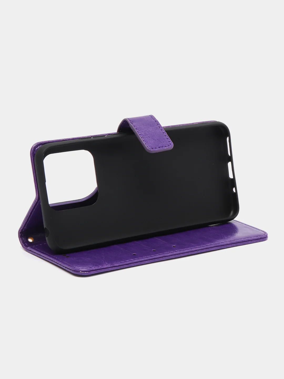 Пурпурный кожаный PU чехол-книжка Xiaomi Redmi 10C