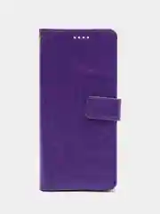 Пурпурный кожаный PU чехол-книжка Xiaomi Redmi 10C