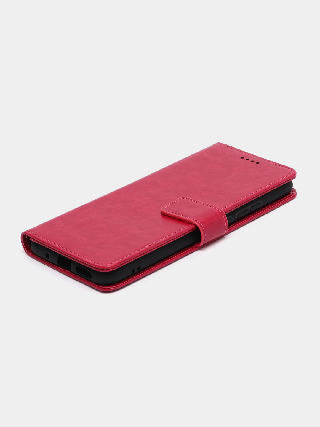 Фуксия кожаный PU чехол-книжка Xiaomi Redmi 10C