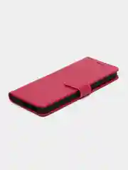 Фуксия кожаный PU чехол-книжка Xiaomi Redmi 10C