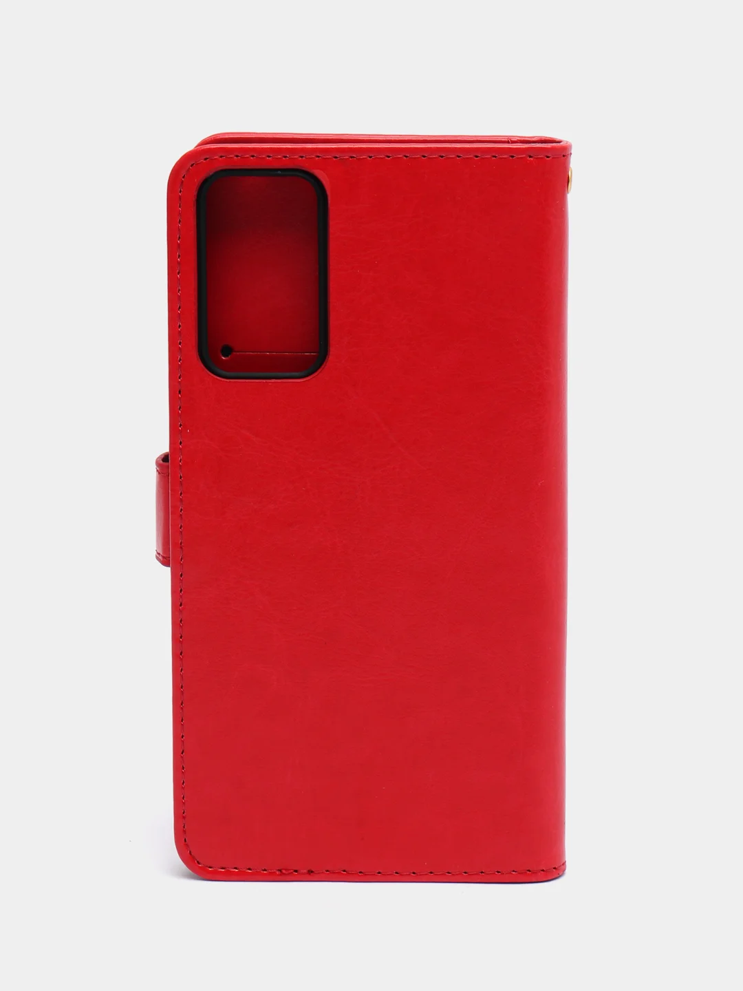 Алый кожаный PU чехол-книжка Xiaomi Redmi Note 11 Pro 4G