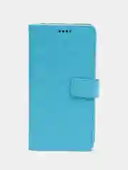 Голубой кожаный PU чехол-книжка Xiaomi Redmi Note 11 Pro 4G