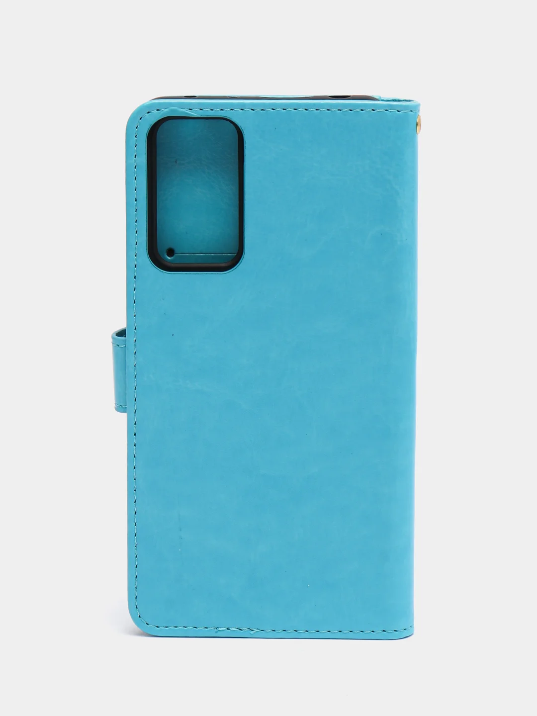 Голубой кожаный PU чехол-книжка Xiaomi Redmi Note 11 Pro 4G