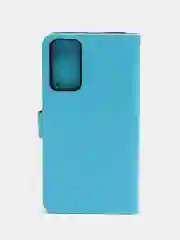 Голубой кожаный PU чехол-книжка Xiaomi Redmi Note 11 Pro 4G