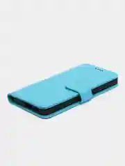 Голубой кожаный PU чехол-книжка Xiaomi Redmi Note 11 Pro 4G
