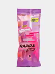 Станок бритвенный одноразовый Rapira Berry, со смазывающей полоской с алоэ, 5 штук