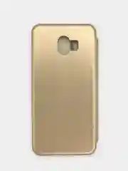 Золотой чехол книжка Samsung Galaxy J4 2018, Самсунг Галакси Джи4 2018