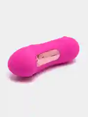 Тёмно-розовый вибратор вакуумный, женский