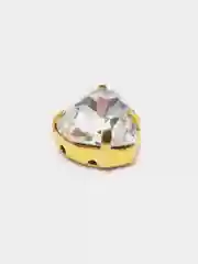 Белый стразы пришивные "Сердце", 12 цветов