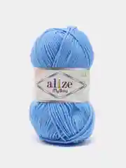 Светло-синий пряжа детская Alize (Ализе) My Baby, 5 штук, акрил, 50 г, 150 м