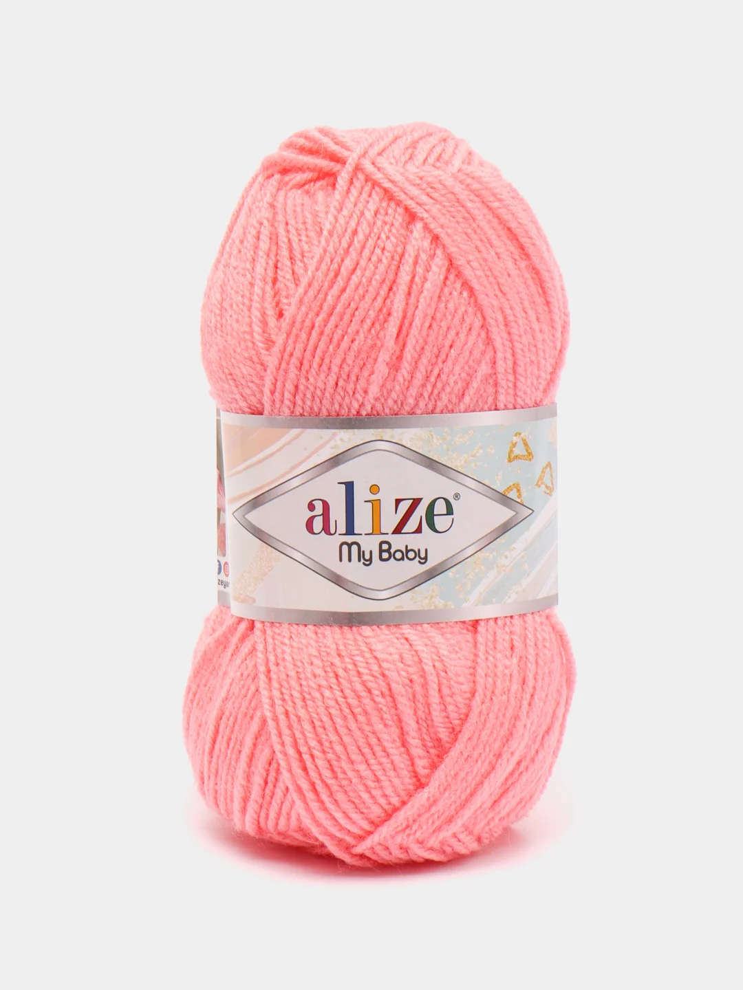 Кораллово-розовый пряжа детская Alize (Ализе) My Baby, 5 штук, акрил, 50 г, 150 м