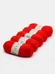Красный пряжа детская Alize (Ализе) My Baby, 5 штук, акрил, 50 г, 150 м