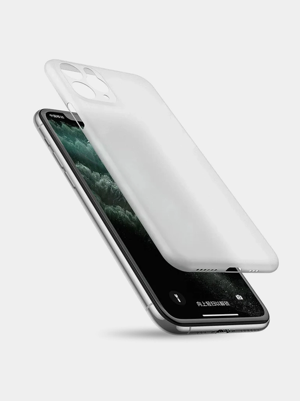 Чехол для Apple iPhone 11, 11 Pro, 11 Pro Max полупрозрачный силиконовый
