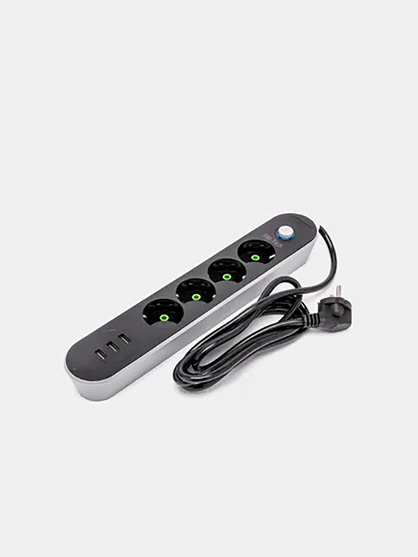 Удлинитель сетевой фильтр с USB разъемами