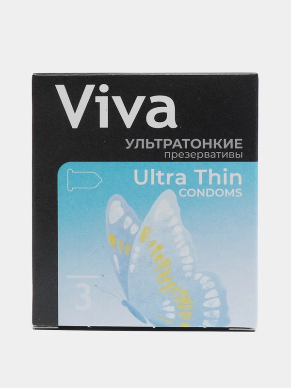 Презервативы Viva ультратонкие, 3 штуки