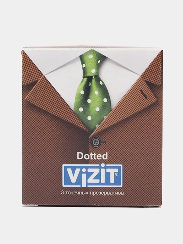 Презервативы VIZIT Dotted, 3 штуки
