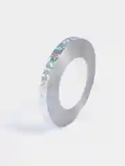 Серебряный лазерная лента для воздушных шариков и декорирования, 10 м
