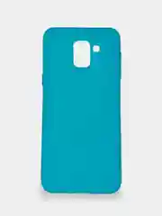Бирюзовый чехол Samsung Galaxy J6 2018, Самсунг Галакси Джи6 2018, силиконовый цветной матовый