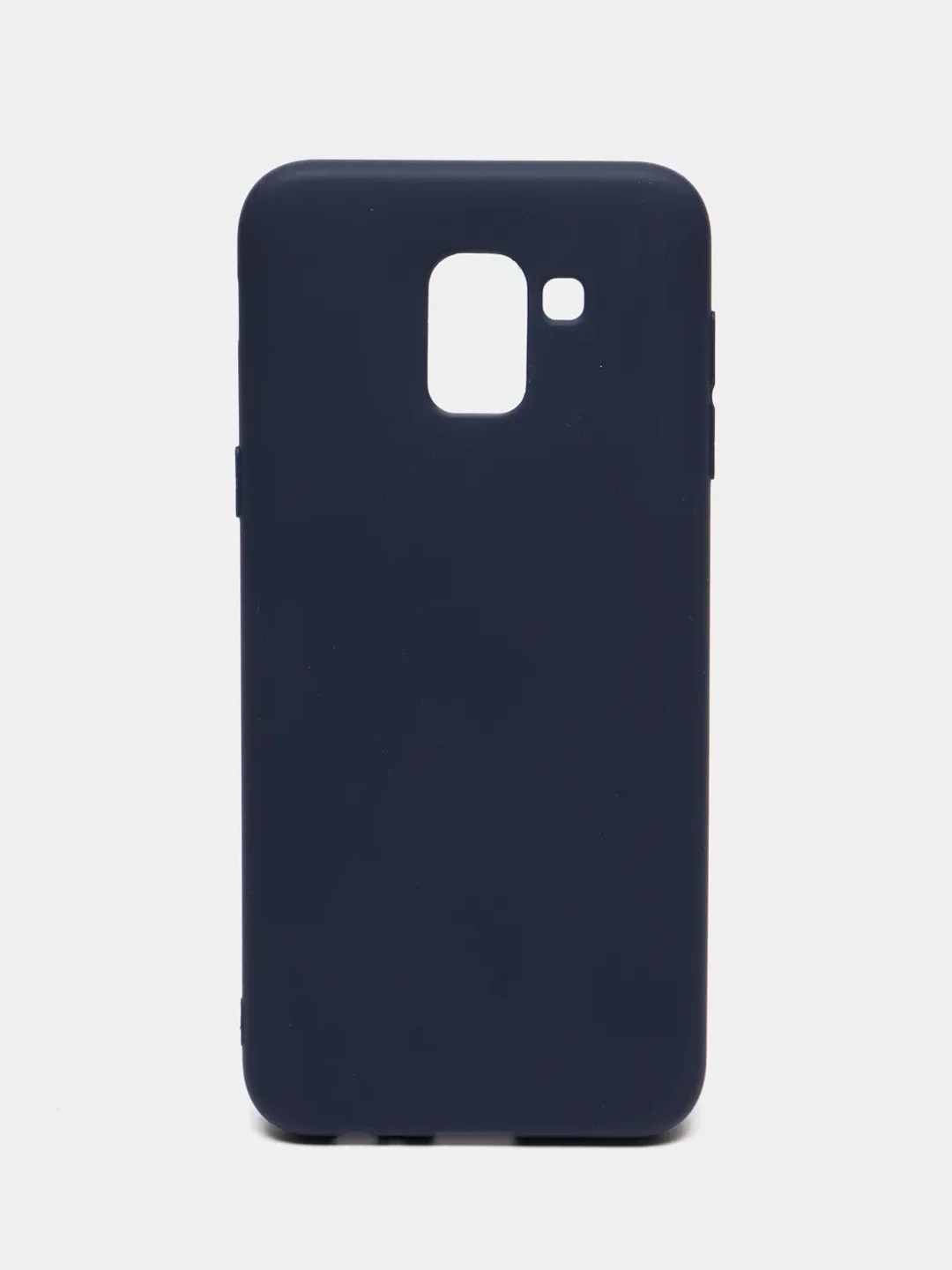 Темно-синий чехол Samsung Galaxy J6 2018, Самсунг Галакси Джи6 2018, силиконовый цветной матовый
