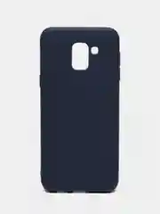 Темно-синий чехол Samsung Galaxy J6 2018, Самсунг Галакси Джи6 2018, силиконовый цветной матовый
