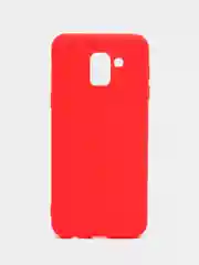 Красный чехол Samsung Galaxy J6 2018, Самсунг Галакси Джи6 2018, силиконовый цветной матовый