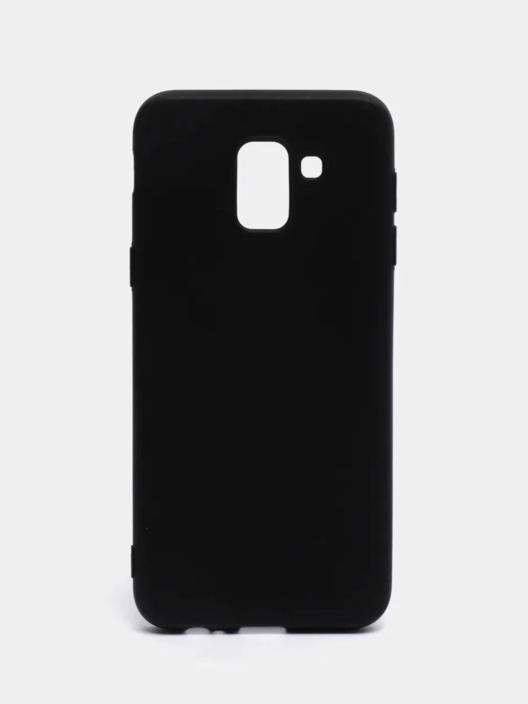Черный чехол Samsung Galaxy J6 2018, Самсунг Галакси Джи6 2018, силиконовый цветной матовый
