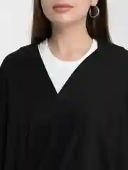 Черный женский кардиган оверсайз