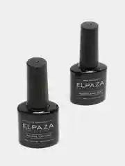 ELPAZA набор: гель-лак Rubber Base Coat, 10 мл, No Wipe Top Coat, 10 мл