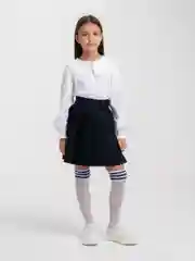 Синий юбка школьная, детская