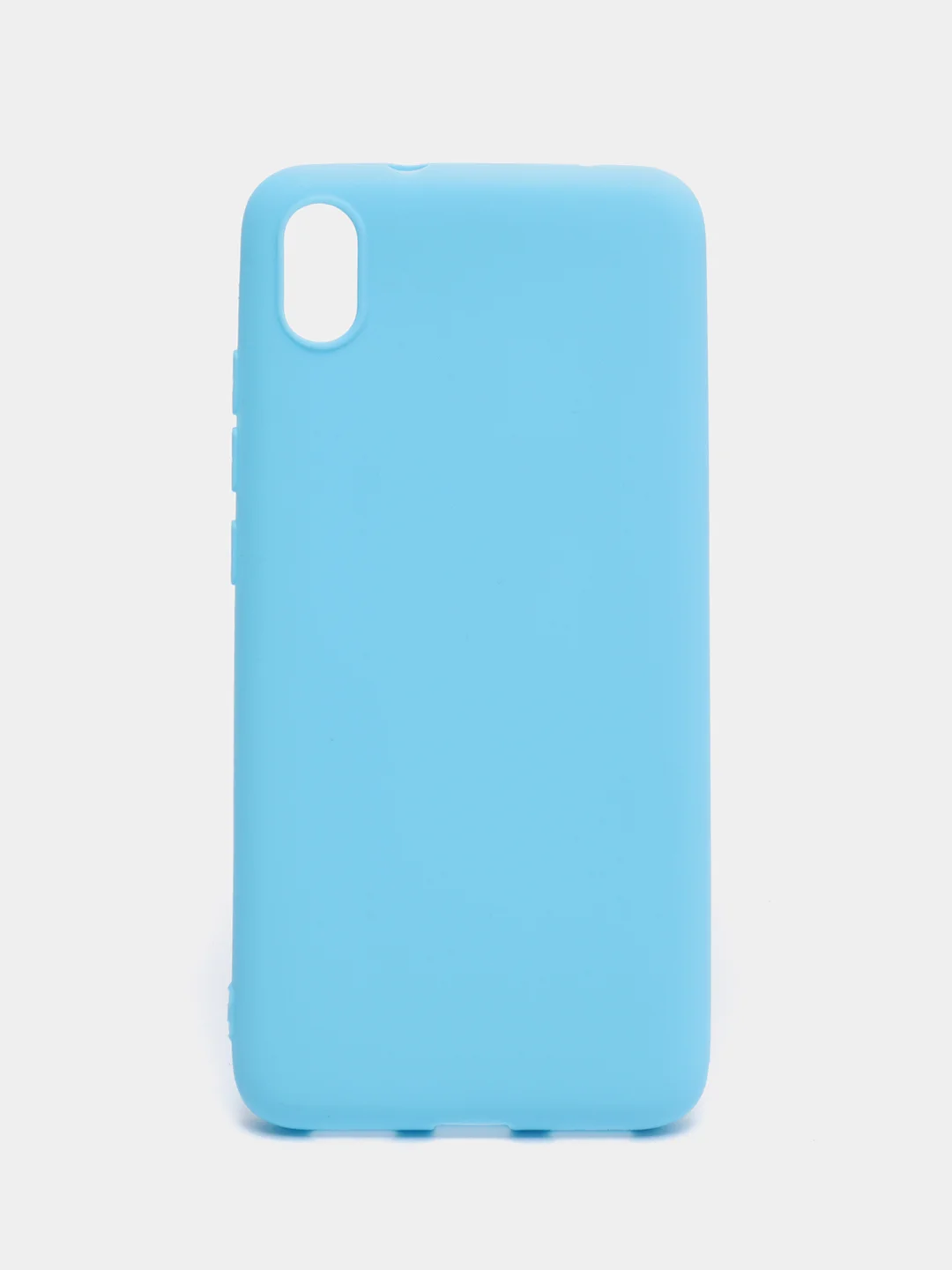 Голубой чехол Xiaomi Redmi 7A силиконовый цветной матовый (Сяоми Редми 7А)