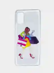 Манго чехол Samsung Galaxy A41, Самсунг Галакси А41 прозрачный с рисунком